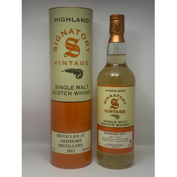 Ardmore 11 ans 2012 Islay Bourbon Barrel Signatory Vintage 43% vol(édition limitée)